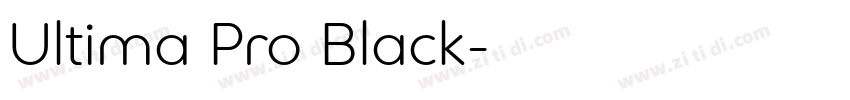 Ultima Pro Black字体转换
